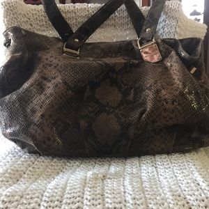 👜 Micheal Kors Faux Snake Skin Large Handbag 👜